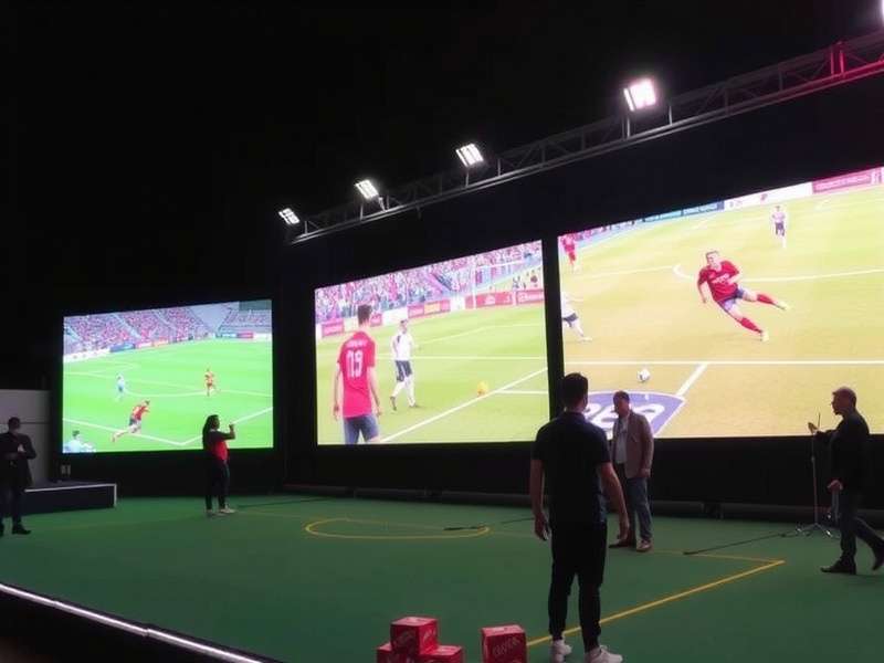 NEROCA FC Vanguard City Cup NEROCA FC Vanguard City Cup event in Kolkata with players competing on large screens